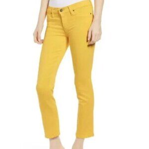 Hudson Jeans Yellow Nico Cigarette Jeans Size 28